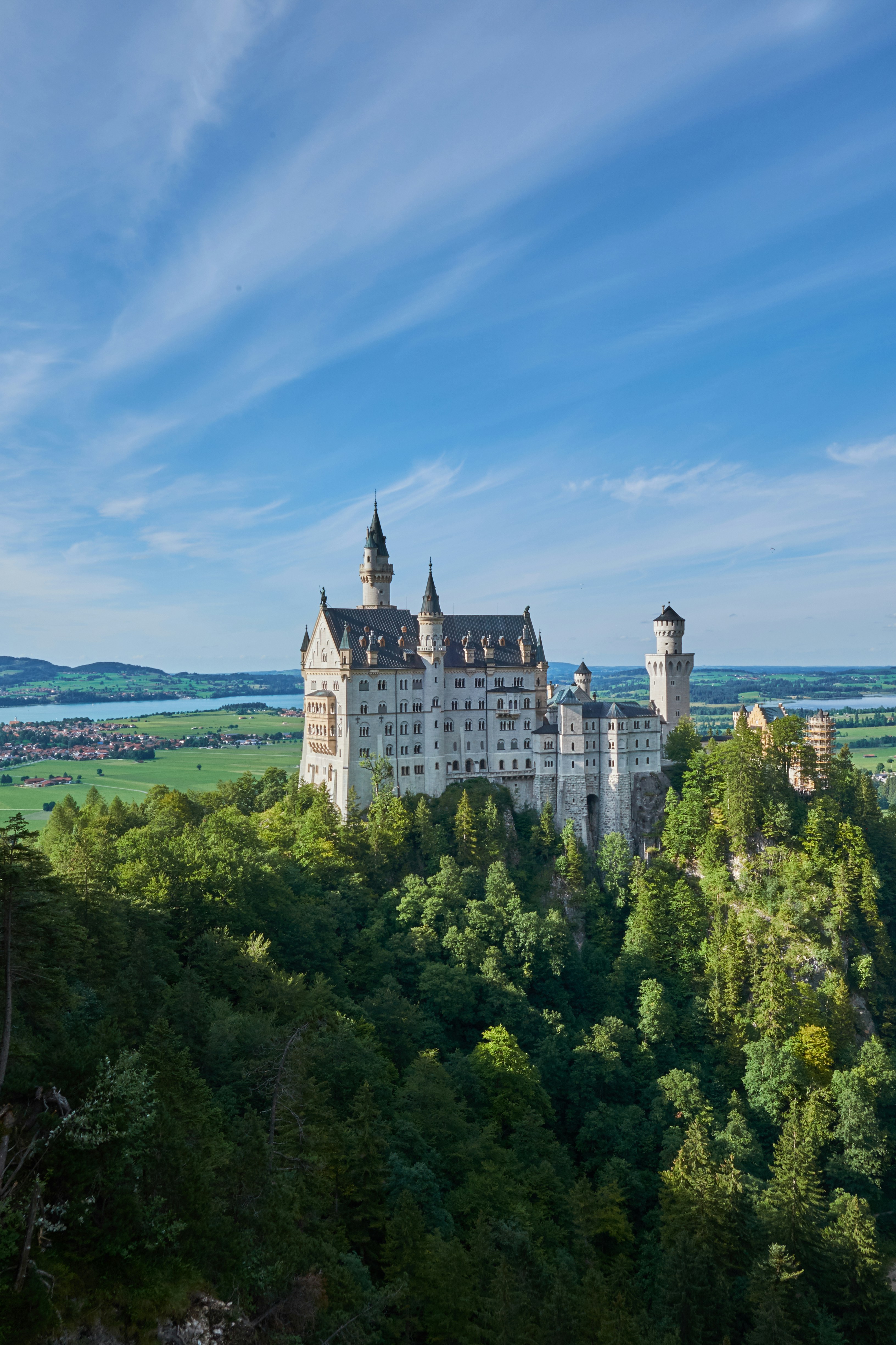 Castelo de Neuschwanstein ao amanhecer